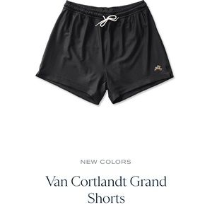 Tracksmith Grand Van Cortland Shorts (Men’s Large, Black) EUC